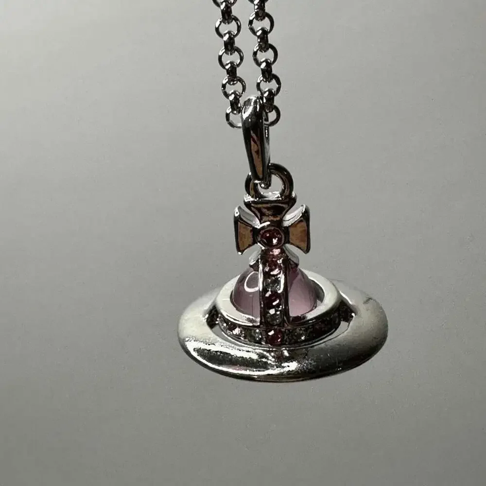Vivienne Westwood Pink Cross Pendant B 84 C